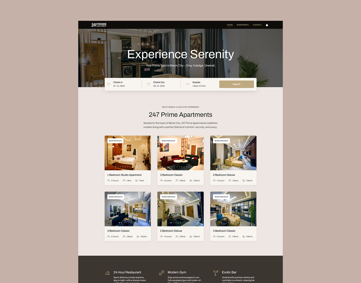 Website Design Image gallery marquee