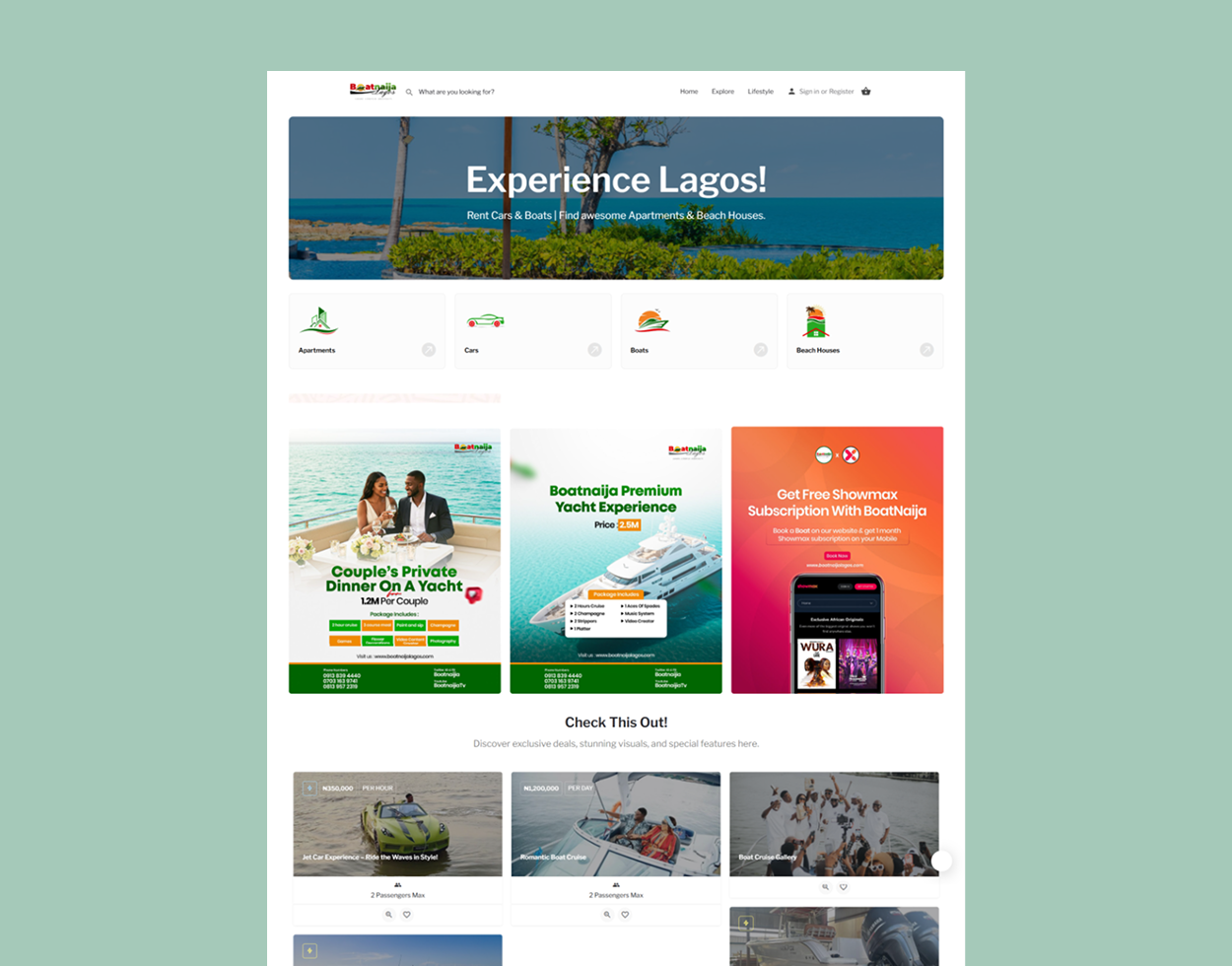 Website Design Image gallery marquee