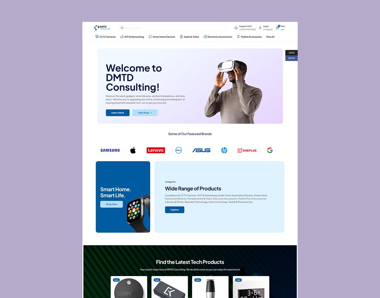Website Design Image gallery marquee