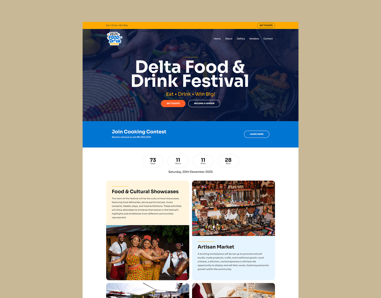 Website Design Image gallery marquee