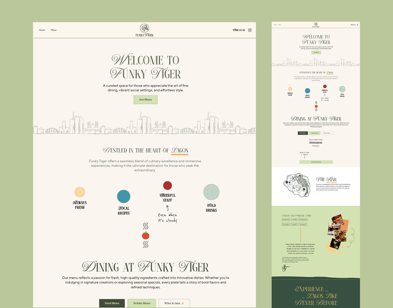 Website Design Image gallery marquee